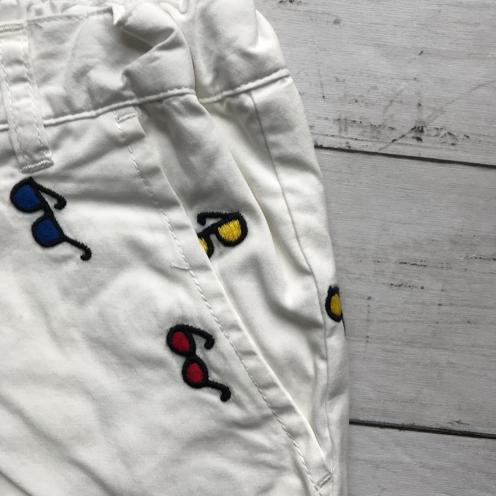 NWT Hanna Andersson Girls White Sunglasses Shorts - Picture 6 of 7